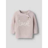 Lil'Atelier Hushed Violet Nbfemlen Emb Ls Strikk Lil