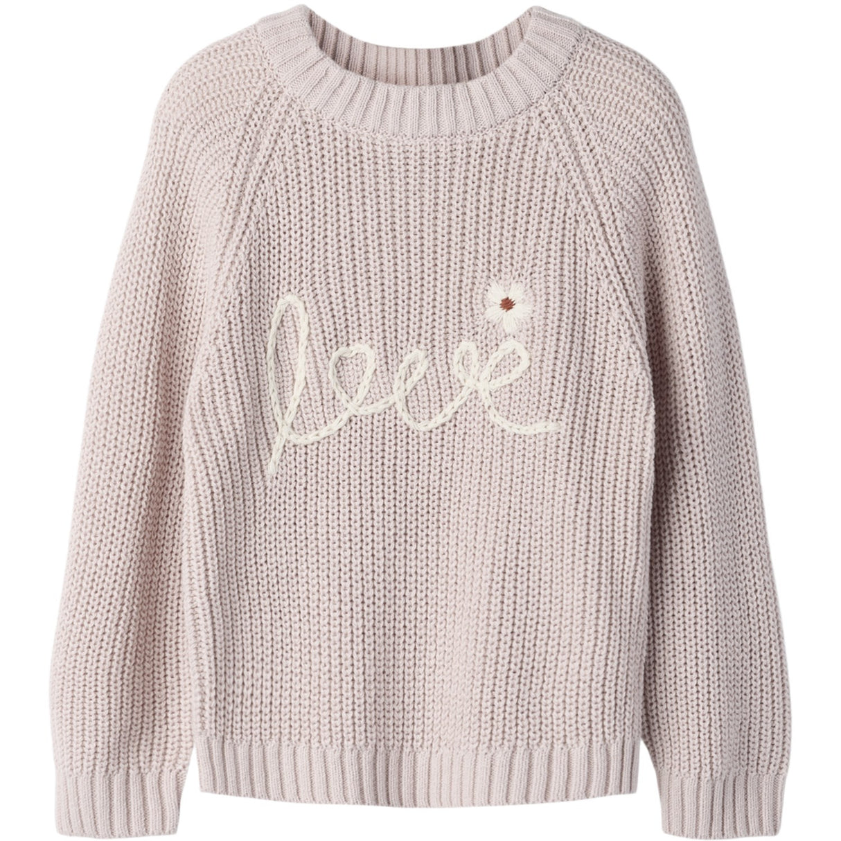 Lil'Atelier Hushed Violet Nmfemlen Emb Strikk Lil