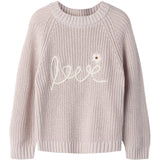 Lil'Atelier Hushed Violet Nmfemlen Emb Strikk Lil