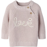 Lil'Atelier Hushed Violet Nbfemlen Emb Ls Strikk Lil