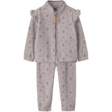 Lil'Atelier Hushed Violet Flowers Nmflaspektra Fleece Sett Aop Lil