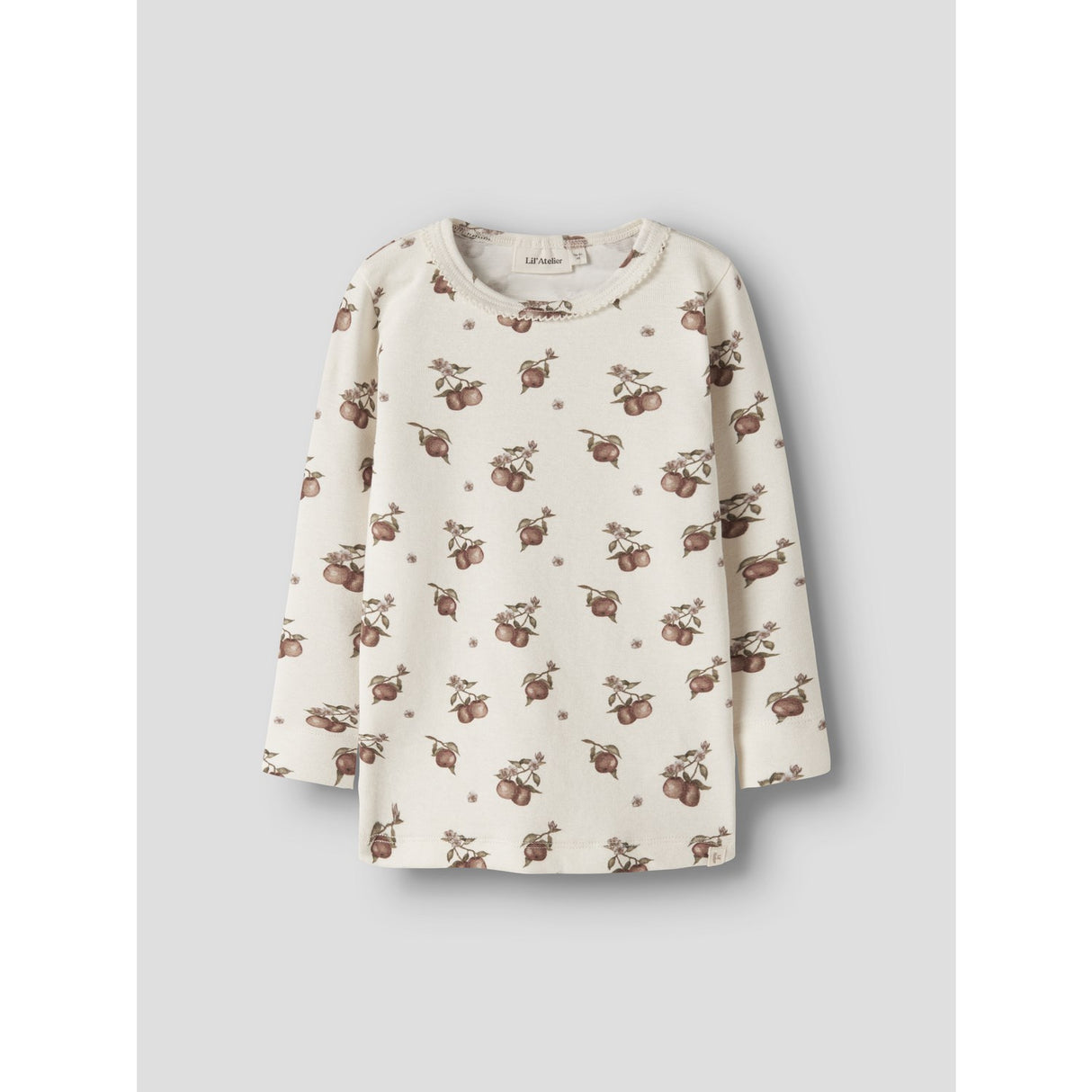 Lil'Atelier Turtledove Apples Nmfgayo Sig Ls Slim Topp Lil
