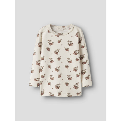 Lil'Atelier Turtledove Apples Nmfgayo Sig Ls Slim Topp Lil