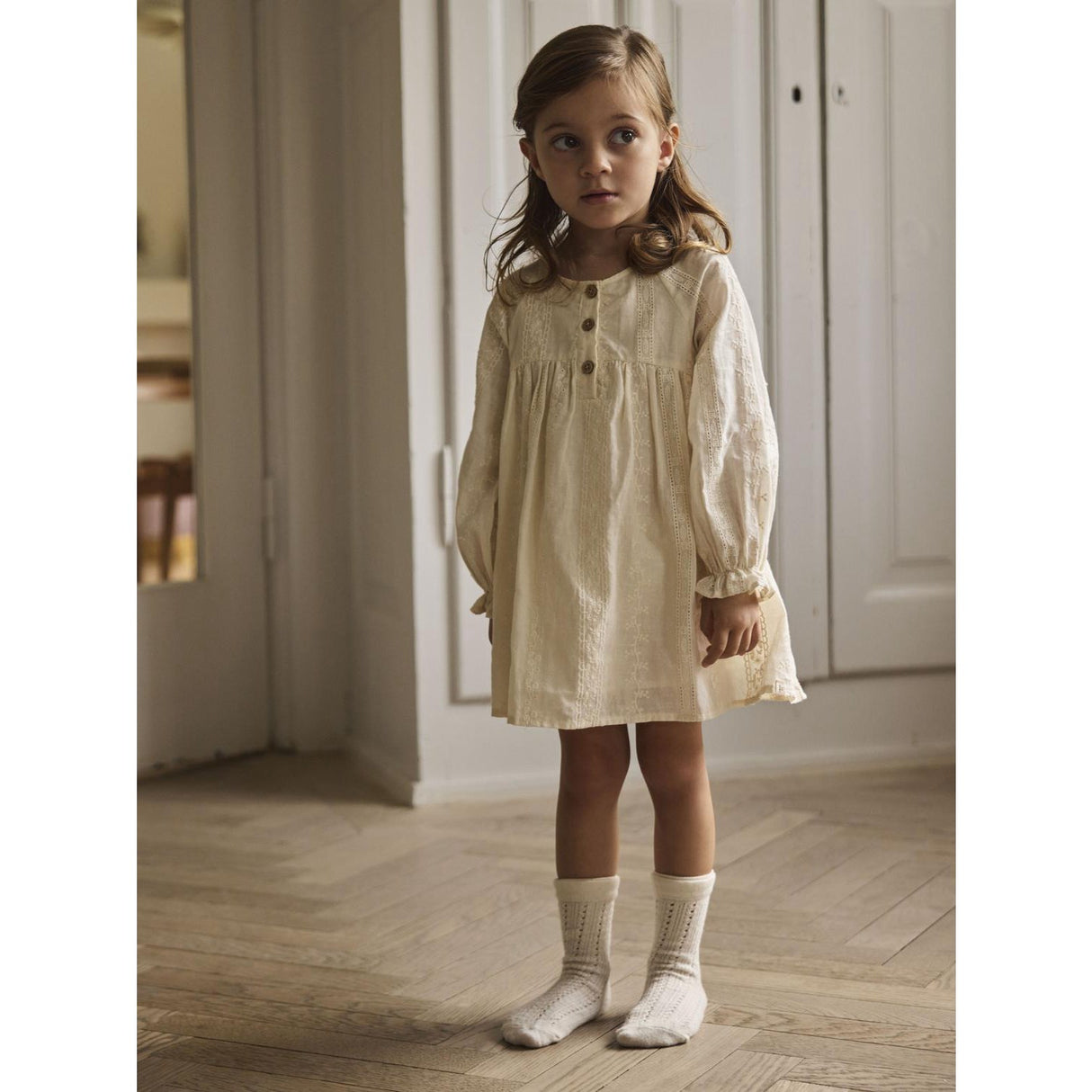 Lil'Atelier Turtledove Nmfloba Ls Loose Kjole Lil