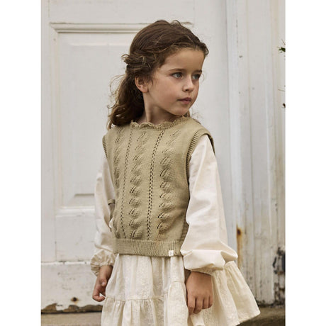 Lil'Atelier Twill Nmfleou Sl Strikk Vest Lil