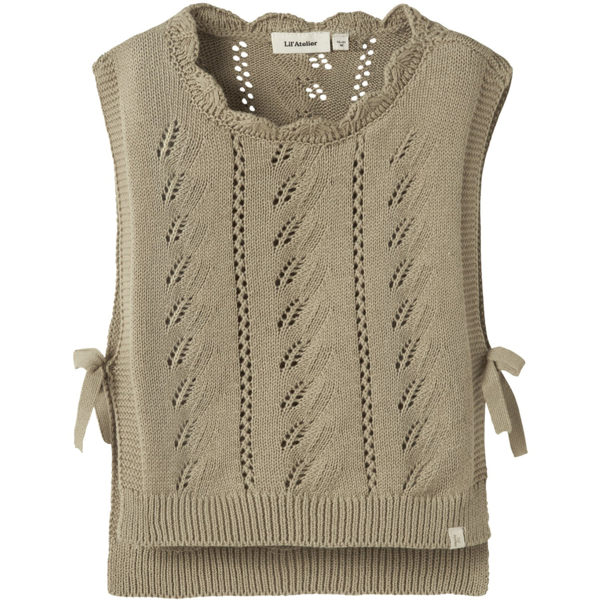 Lil'Atelier Twill Nmfleou Sl Strikk Vest Lil