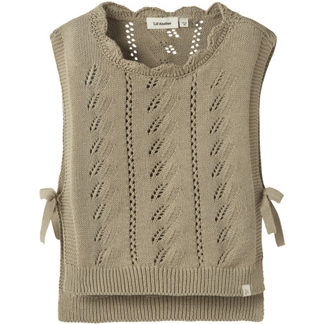Lil'Atelier Twill Nmfleou Sl Strikk Vest Lil