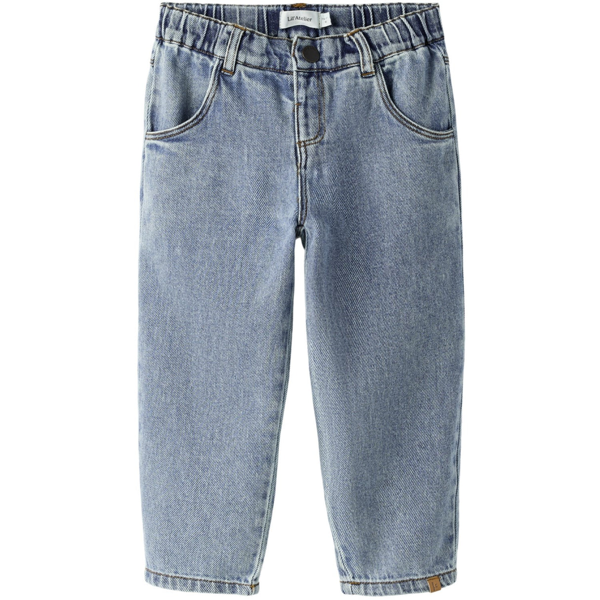 Lil'Atelier Medium Blue Denim Nmfkarole Sim Carrot Jeans 2433-Cj Lil