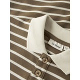 Lil'Atelier Kangaroo Turtledove Nmmlimia Ls Loose Polo Topp Lil