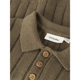 Lil'Atelier Kangaroo Nmmlomon Ls Loose Strikk Polo Lil