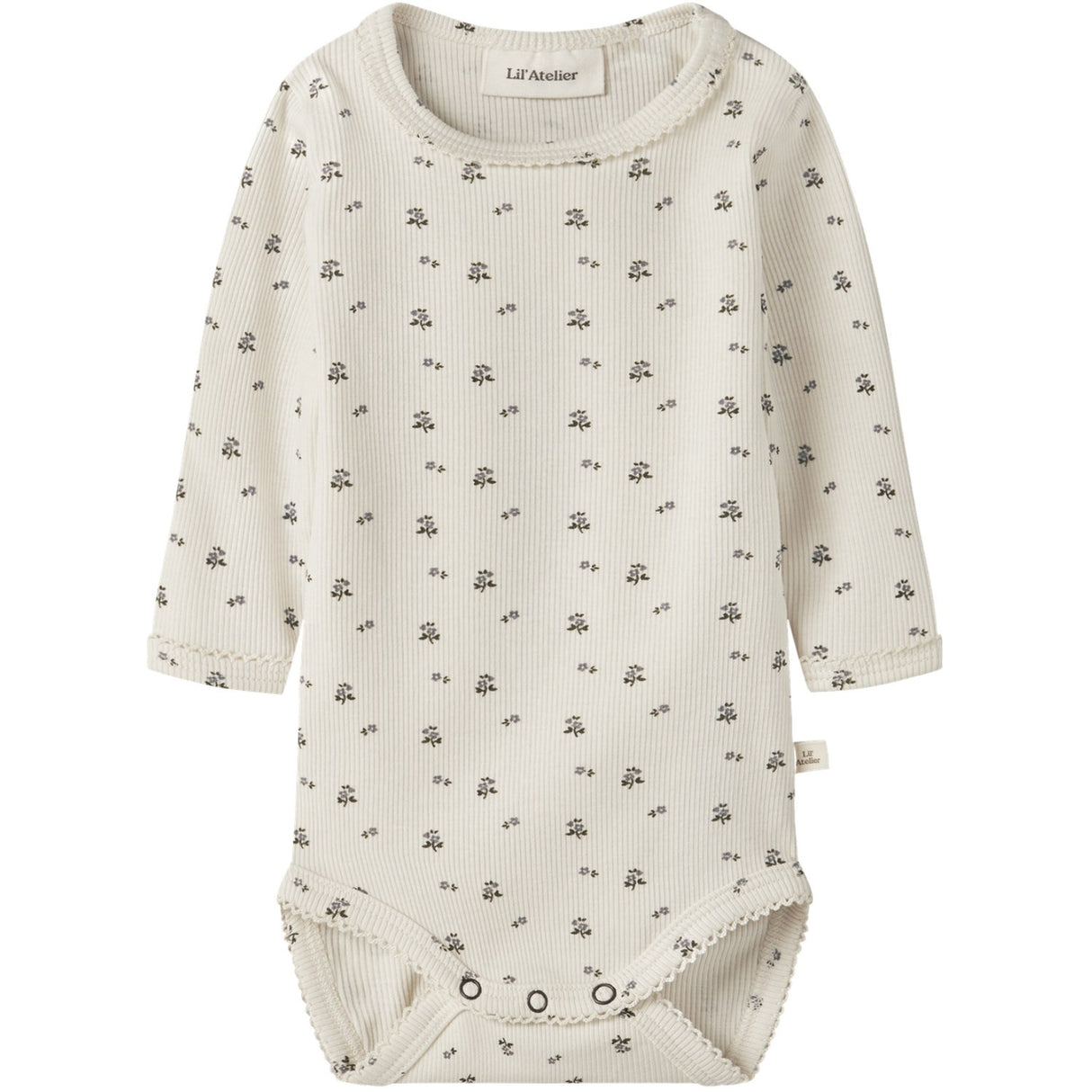 Lil'Atelier Turtledove Blue Flower Nbflago Mau Ls Slim Body Lil