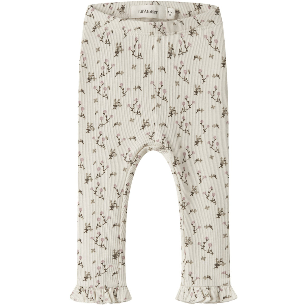Lil'Atelier Turtledove Rose Flower Nbflago Mer Slim Leggings Lil