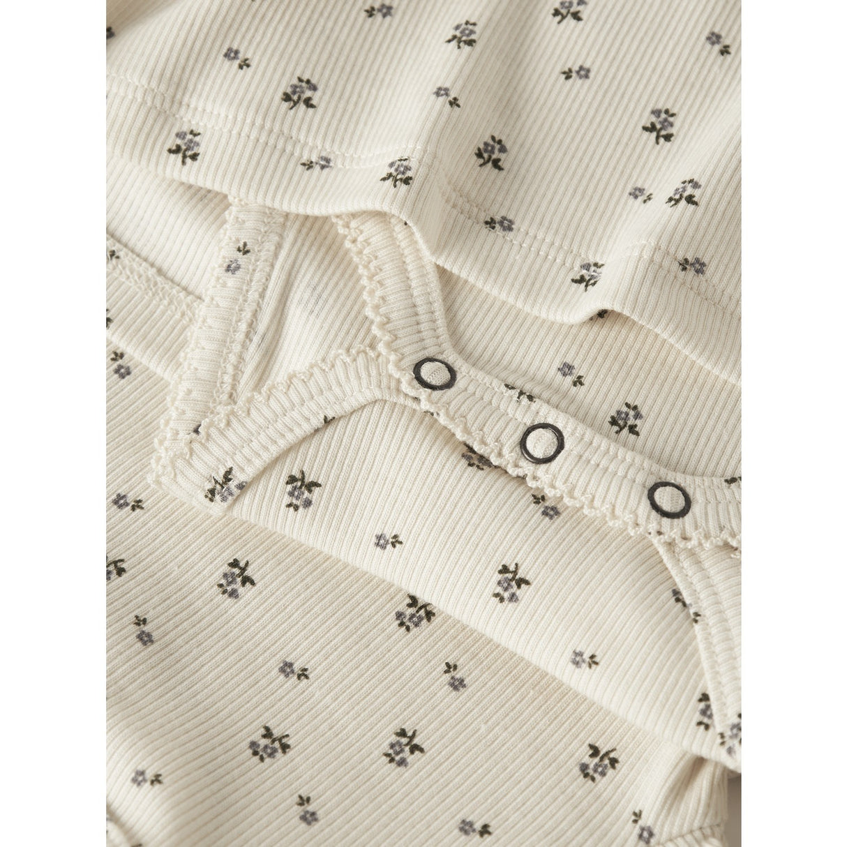 Lil'Atelier Turtledove Blue Flower Nbflago Mia Ls Body Kjole Lil