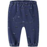 Name It Dark Blue Denim Nbmben Barrel R Aop Swe Jeans 2366-Tr