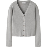 Name It Light Grey Melange Nkflarenlise Xsl Ls Strikk Card