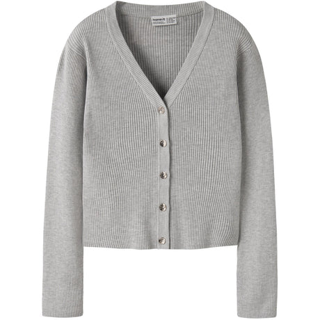 Name It Light Grey Melange Nkflarenlise Xsl Ls Strikk Card