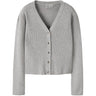 Name It Light Grey Melange Nkflarenlise Xsl Ls Strikk Card