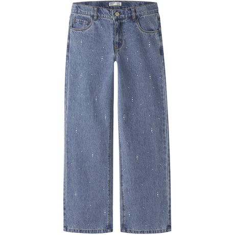 Name It Medium Blue Denim Nkfrose Wide Decor Jeans 4760-Im