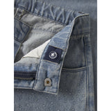 Name It Special Blue Grey Denim Nkfrose Wide Rain Jeans 4577-Im