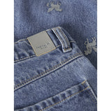Name It Medium Blue Denim Unicorn Glitter Nmfbella Barrel Glitter Jeans 4577-Im L