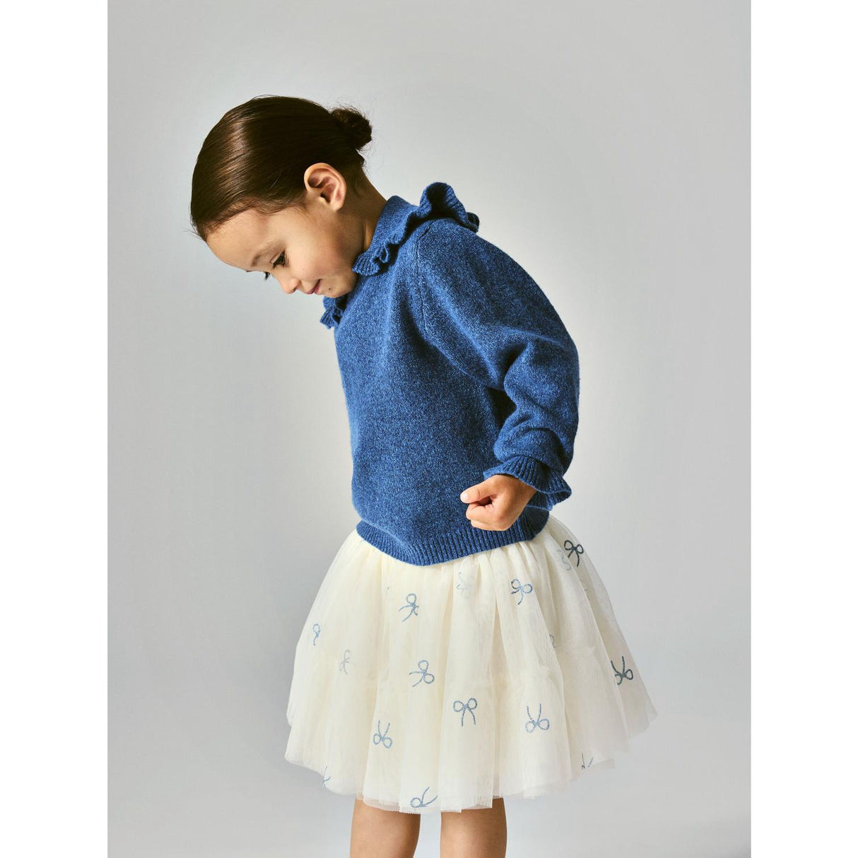 Name It Antique White Vintage Indigo Nmfkira Tyll Skjørt