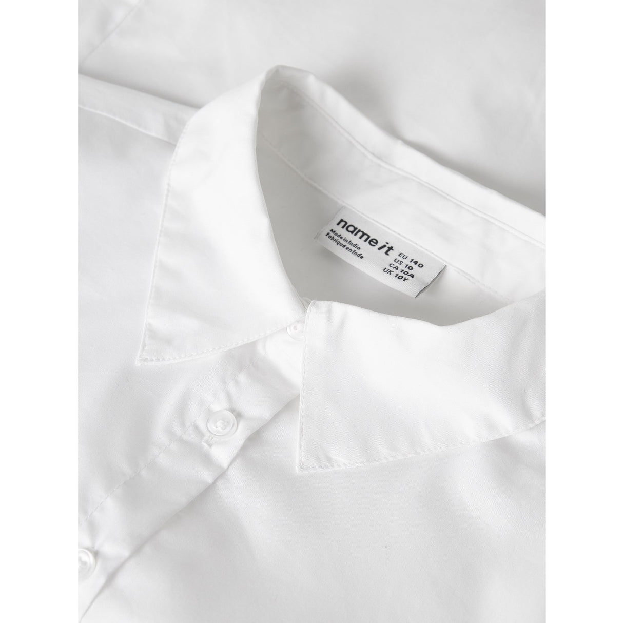 Name It Bright White Nkflimon Ls Skjorte