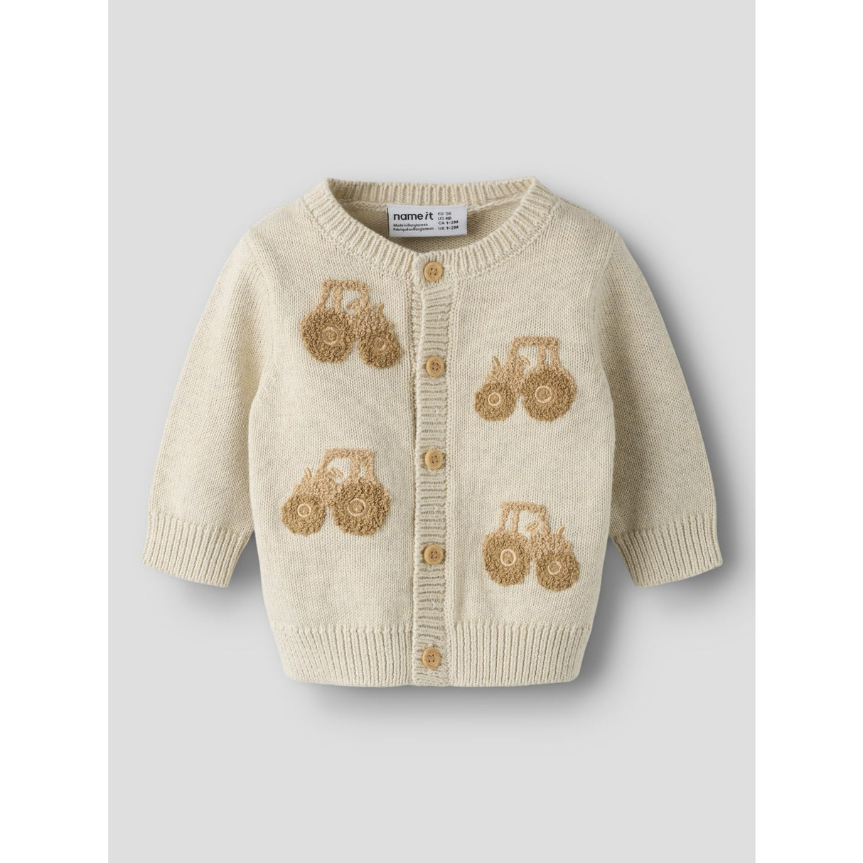 Name It Peyote Melange Sesame Tractor Nbmlondon Ls Strikk Card