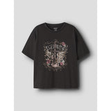 Name It Black Nkflonna Ss Nreg Topp Box