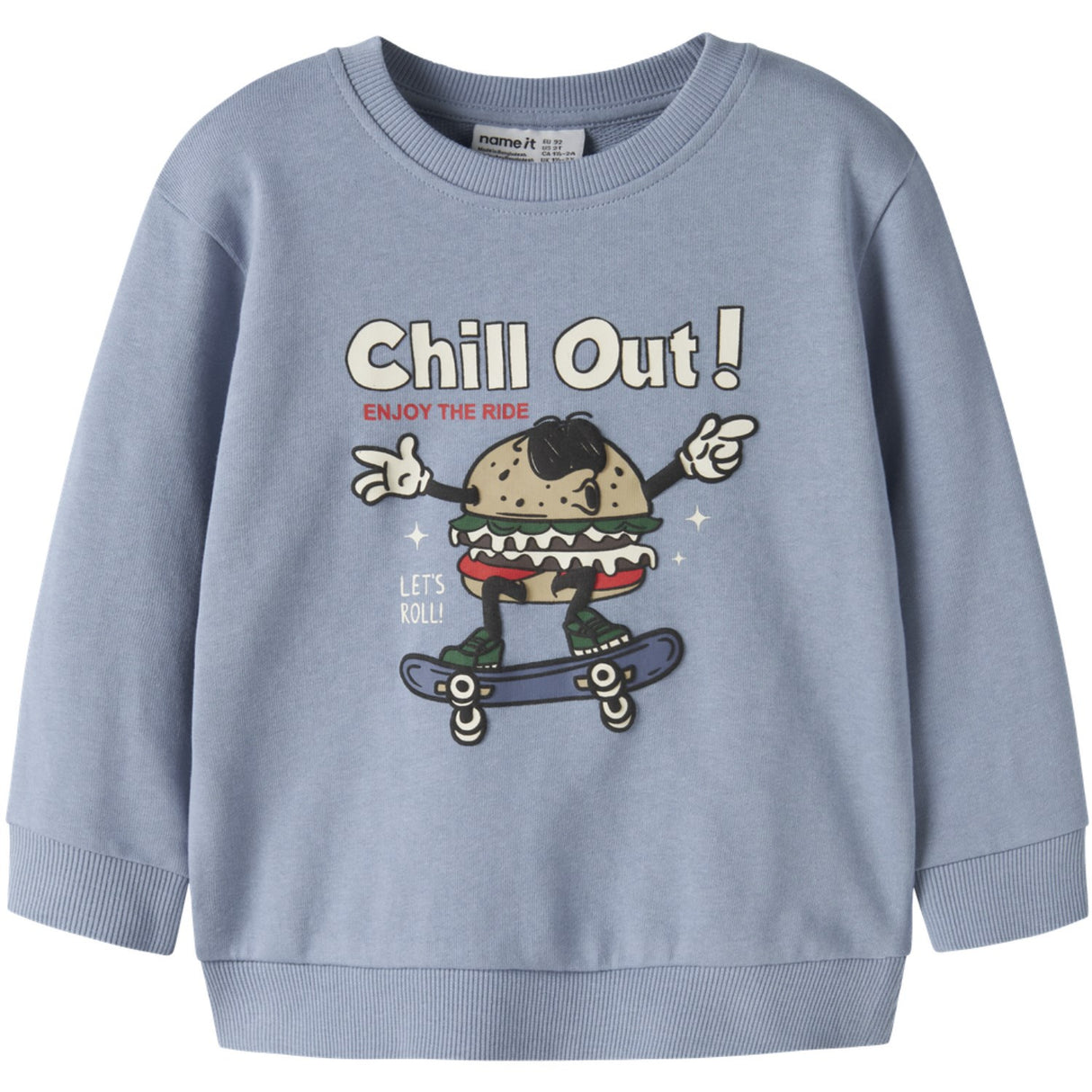 Name It Ashley Blue Nmmkore Ls Nreg Sweat Unb Box