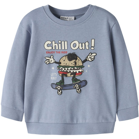 Name It Ashley Blue Nmmkore Ls Nreg Sweat Unb Box
