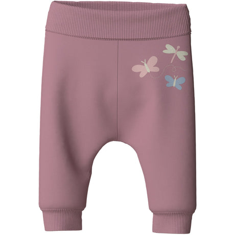 Name It Lilas Butterflies Nbfvrillie Sweat Bukser Box Bru