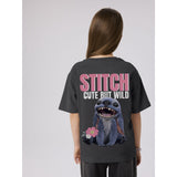 Name It Black Oyster Nkfjynin Stitch Ss Nreg Topp Box Wdi