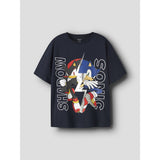 Name It Navy Blazer Nkmjulle Sonic Ss Nreg Topp Noos Sky