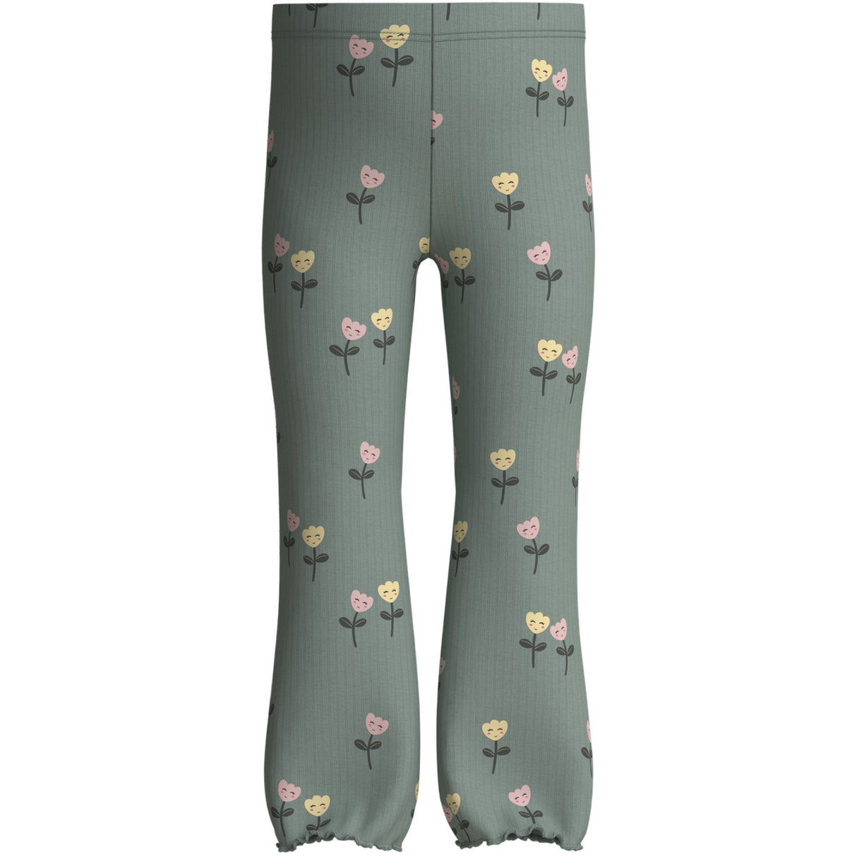 Name It Green Milieu Happy Flowers Nmfvemma Flare Bukser