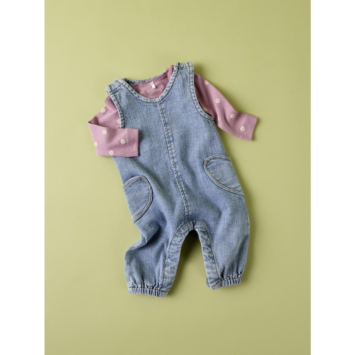Name It Denim Blue Nbfemmaline Loose Dnm Drakt 2033-Ve