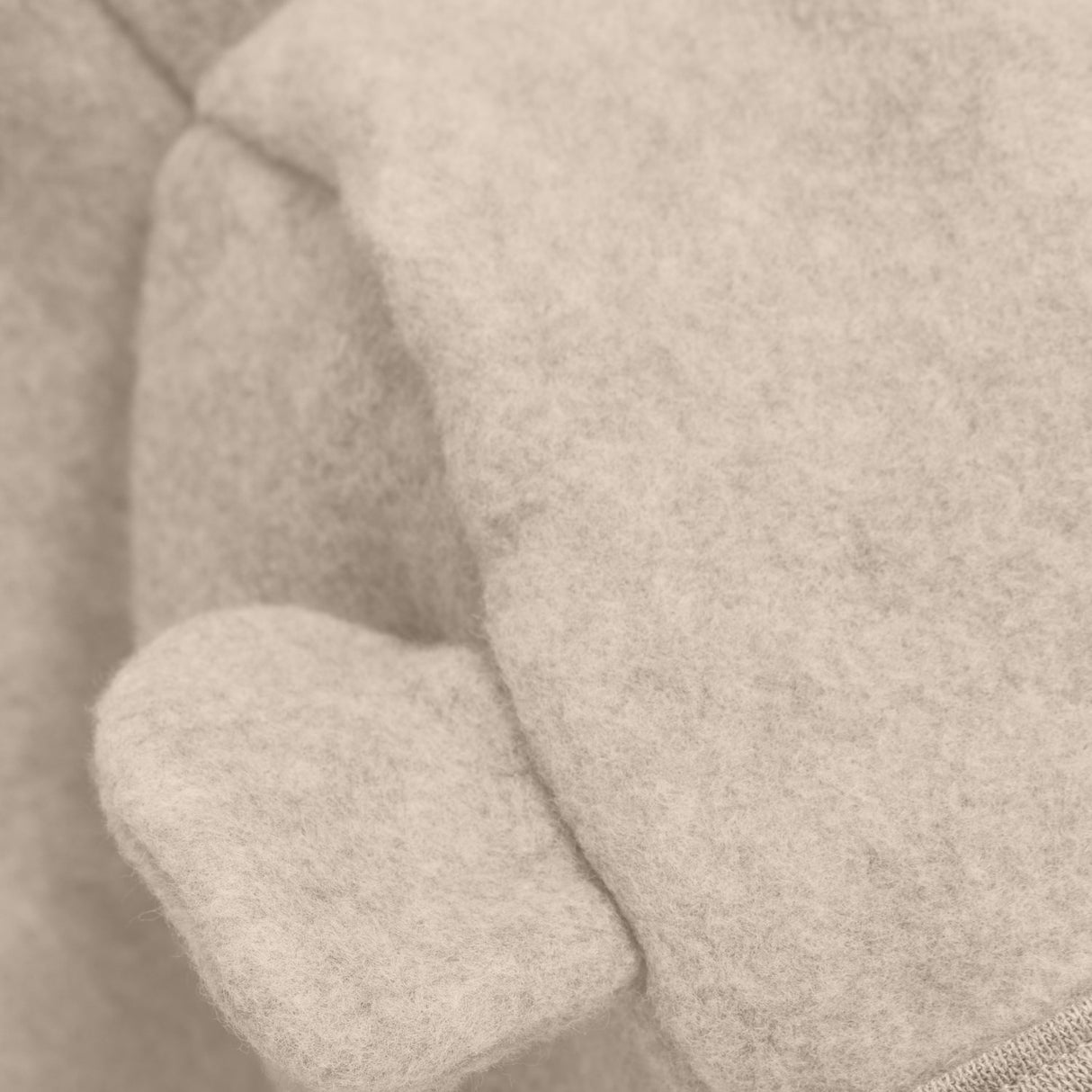 Huttelihut Camel Melange Klapvogn Drakt Ears Cot. Fleece