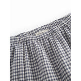 MarMar Cotton Linen Marine Check Panto Bukser