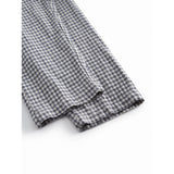 MarMar Cotton Linen Marine Check Panto Bukser