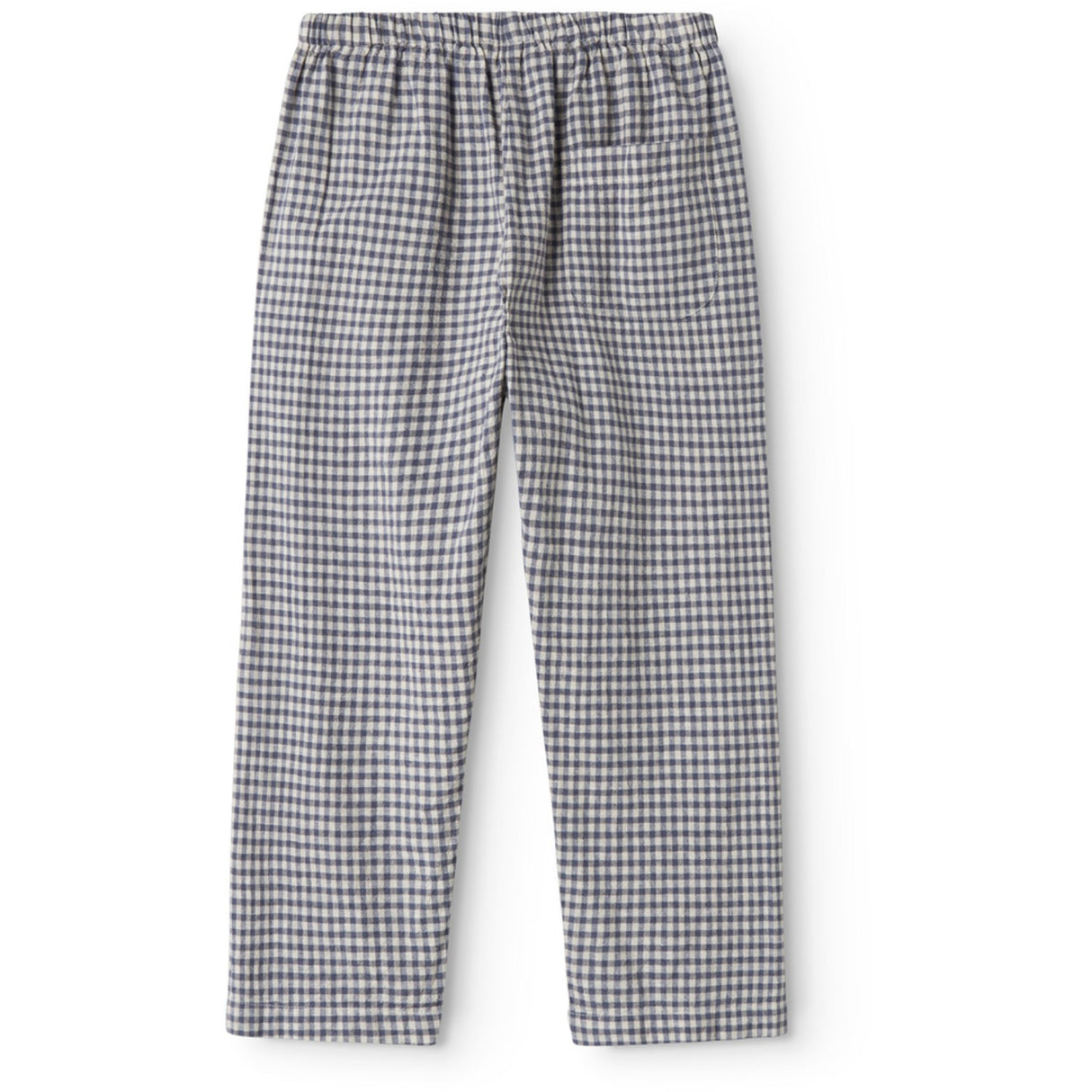 MarMar Cotton Linen Marine Check Panto Bukser