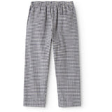 MarMar Cotton Linen Marine Check Panto Bukser