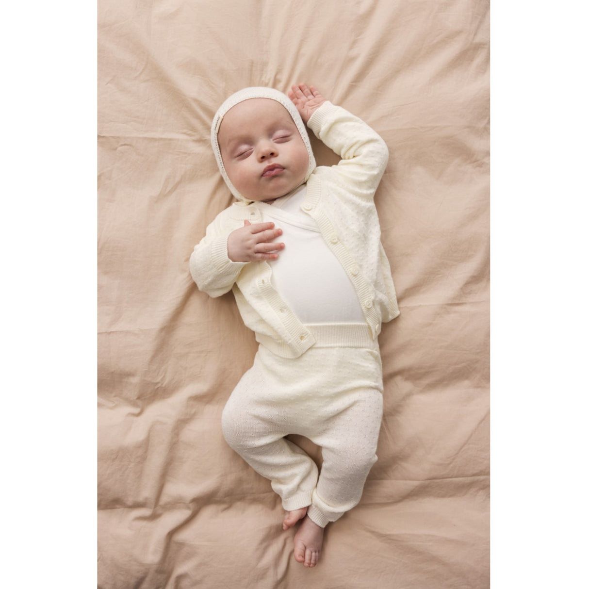 MarMar Newborn Modal Mix Mini Dots Gentle White Pira Knitwear