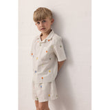 MarMar Poplin Fruit Emb Tage Skjorte