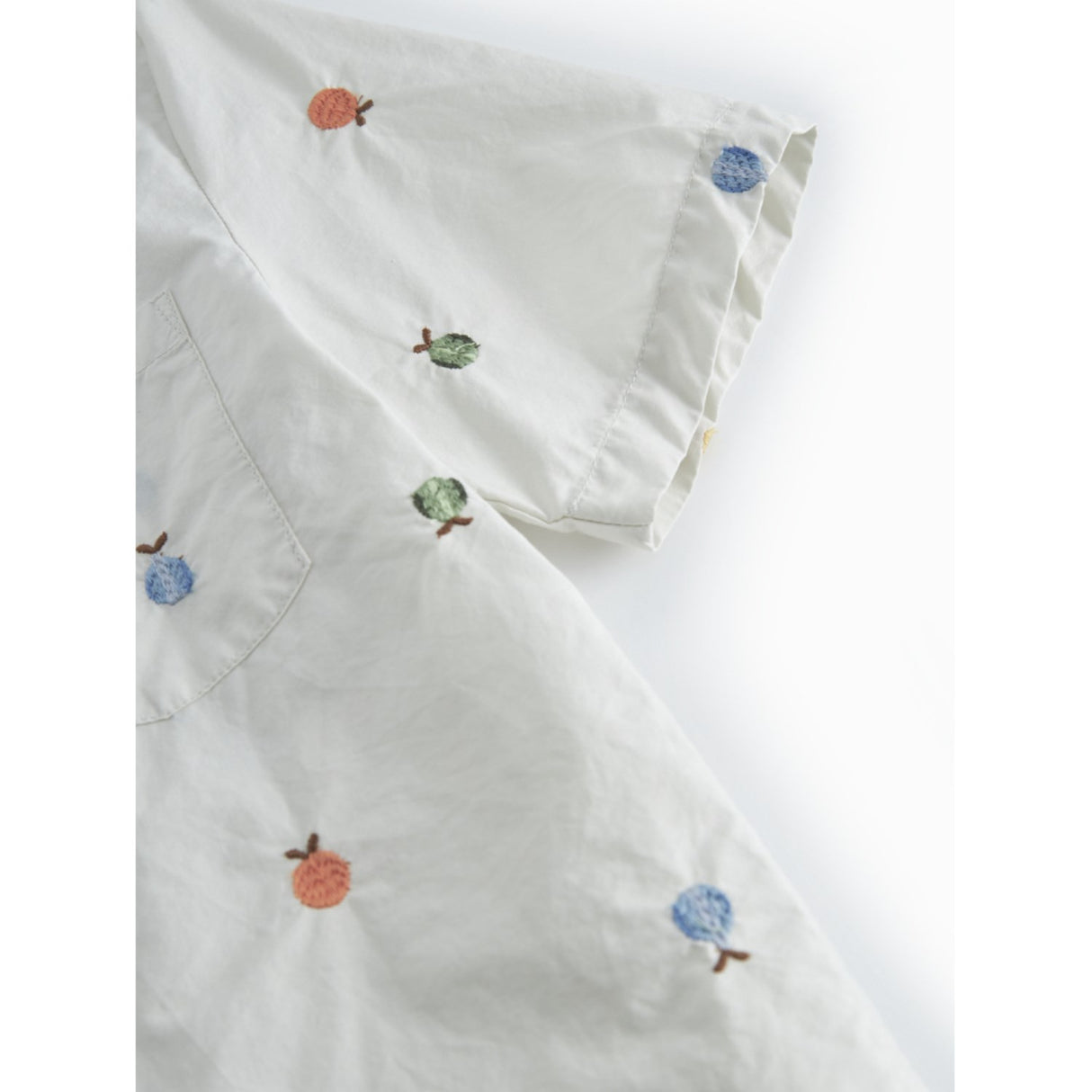 MarMar Poplin Fruit Emb Tage Skjorte