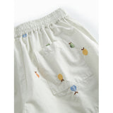 MarMar Poplin Fruit Emb Pinon Shorts