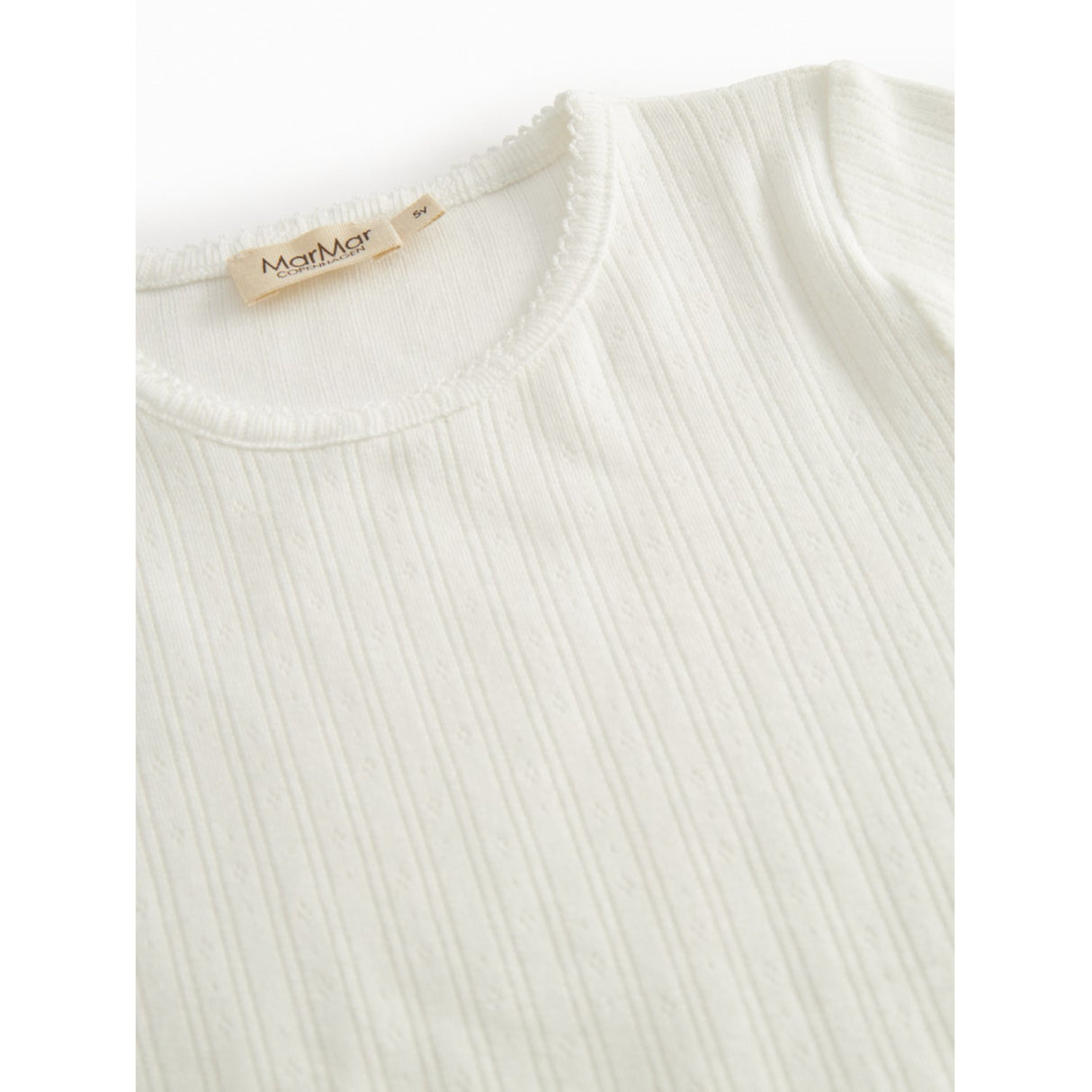 MarMar Modal Pointelle Gentle White Tamra T-shirt