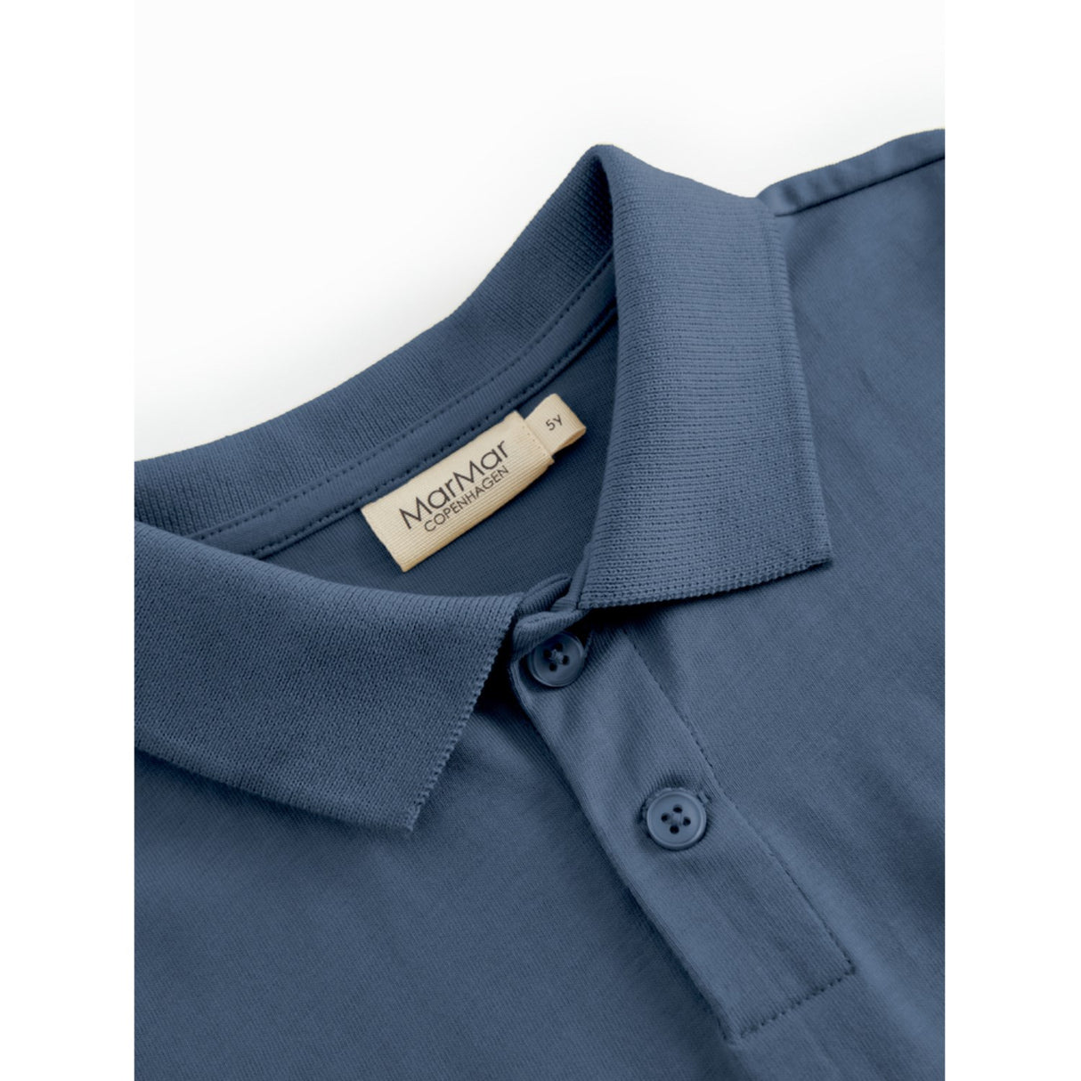 MarMar Cotton Jersey Vintage Blue Tad Polo T-shirt