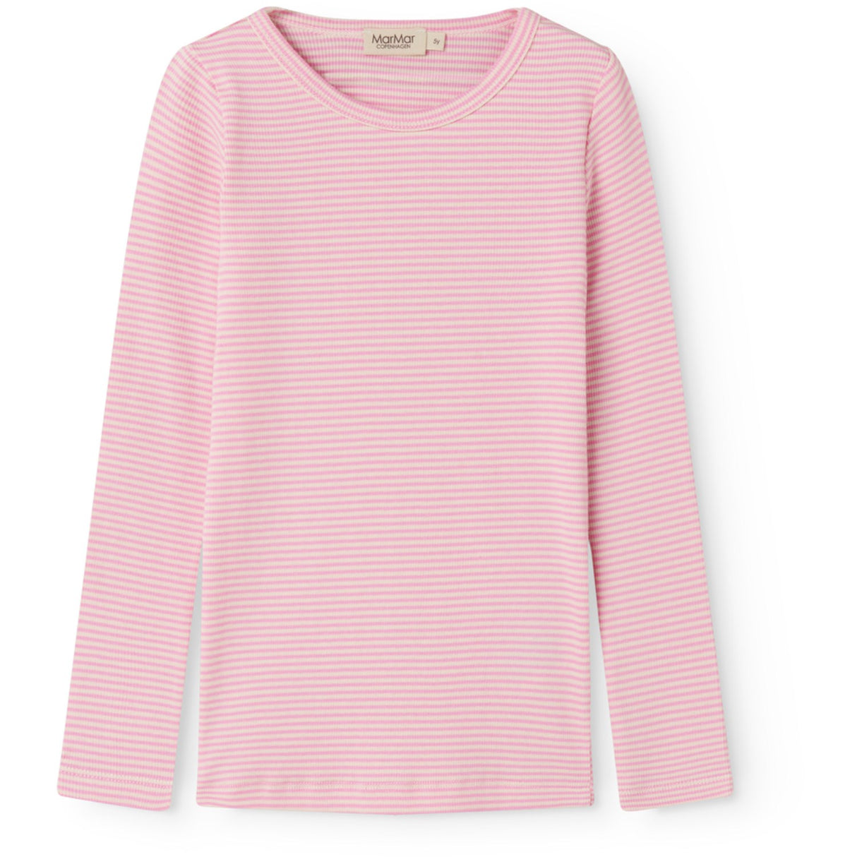 MarMar Modal Fine Rib Pink Stripe Tani T-shirt