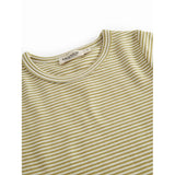 MarMar Modal Fine Rib Olive Stripe Tago T-shirt
