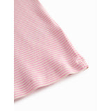 MarMar Modal Fine Rib Pink Stripe Tago T-shirt
