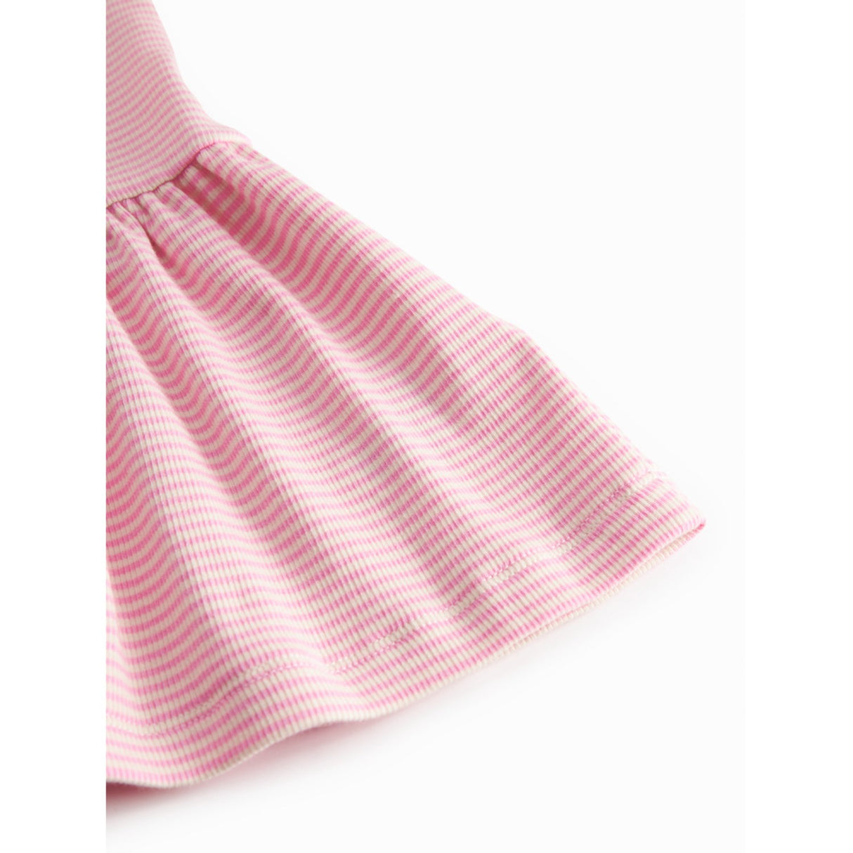 MarMar Modal Fine Rib Pink Stripe Diro Kjole